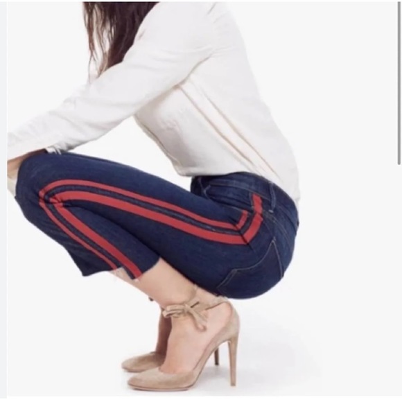 Mother Jeans Insider Crop Step Fray Speed Racer size 24 - Picture 4 of 12